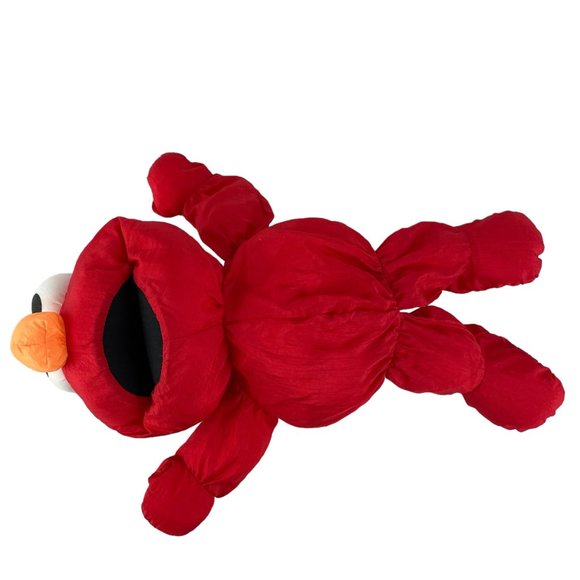 Playskool Sesame Street Elmo Plush 16" Vintage 1992 Nylon Red Parachute Fabric - Picture 2 of 6
